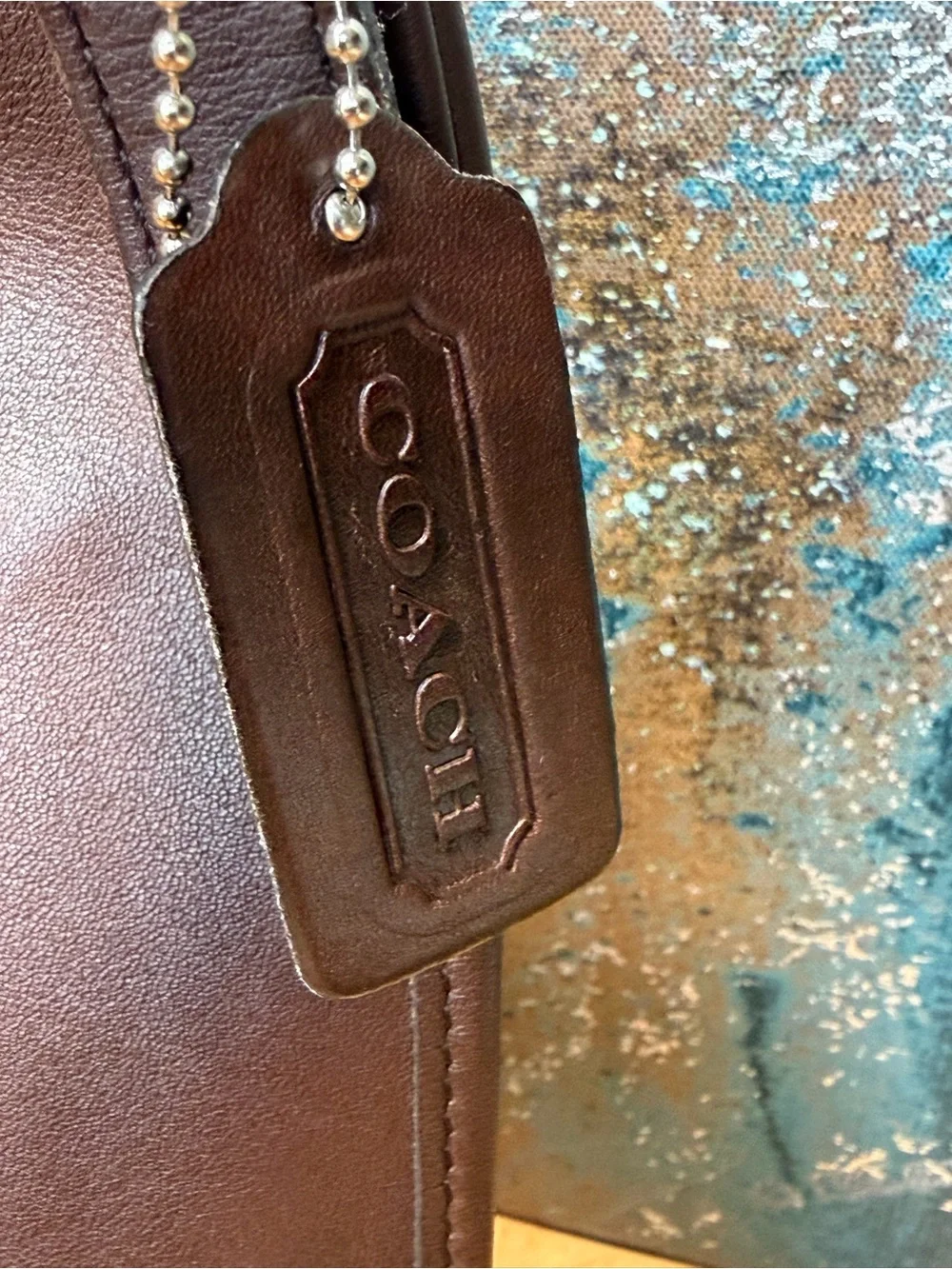 Coach Rare Vintage 1999 Made in USA Slim Hippie Flap Bag Chocolate Brown